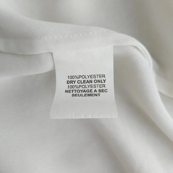 Trina Turk Shirt White Sleeveless Button Up Collared Pocket Tank Top - Picture 6 of 7